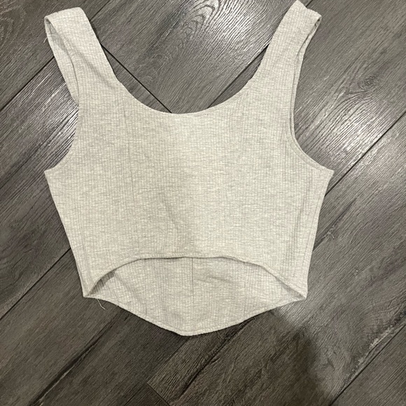 Corset tank grey - Picture 2 of 2